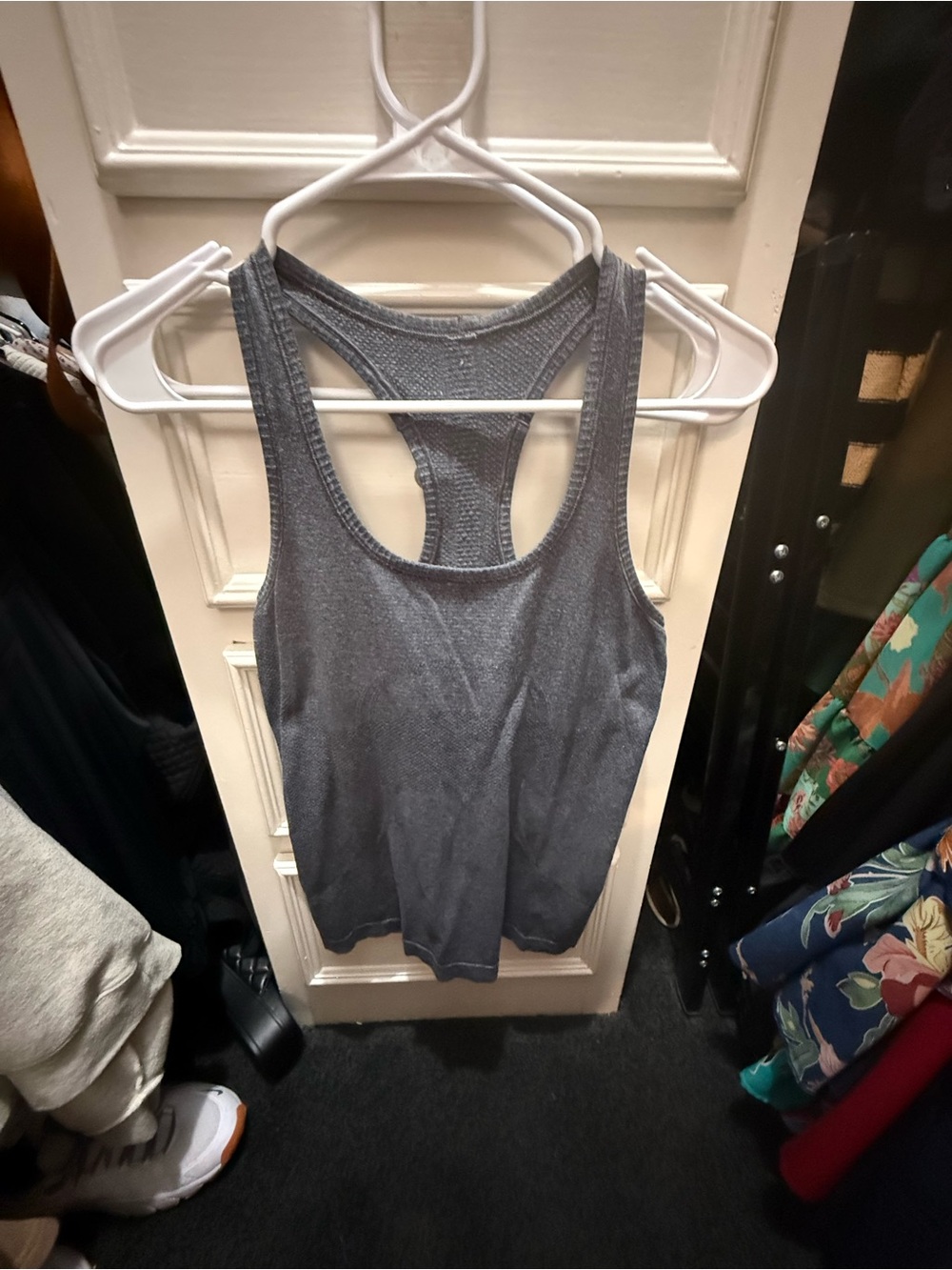 lululemon athletica Gray Racerback Tank Top